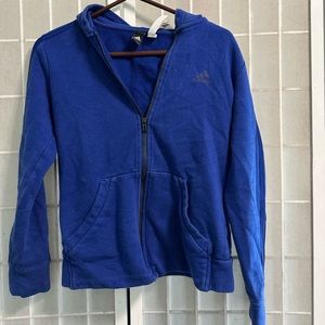 ADIDAS blue zip up size XS